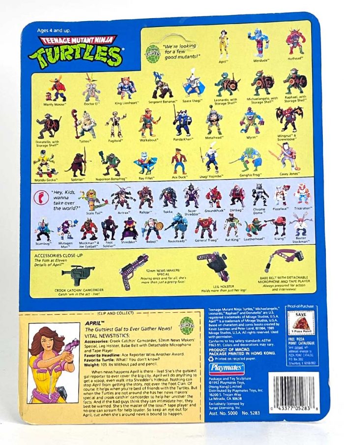 1992 April  MOC Unpunched Card