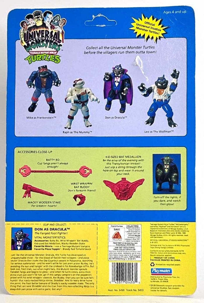 1993 Don as Dracula On Unpunched Card