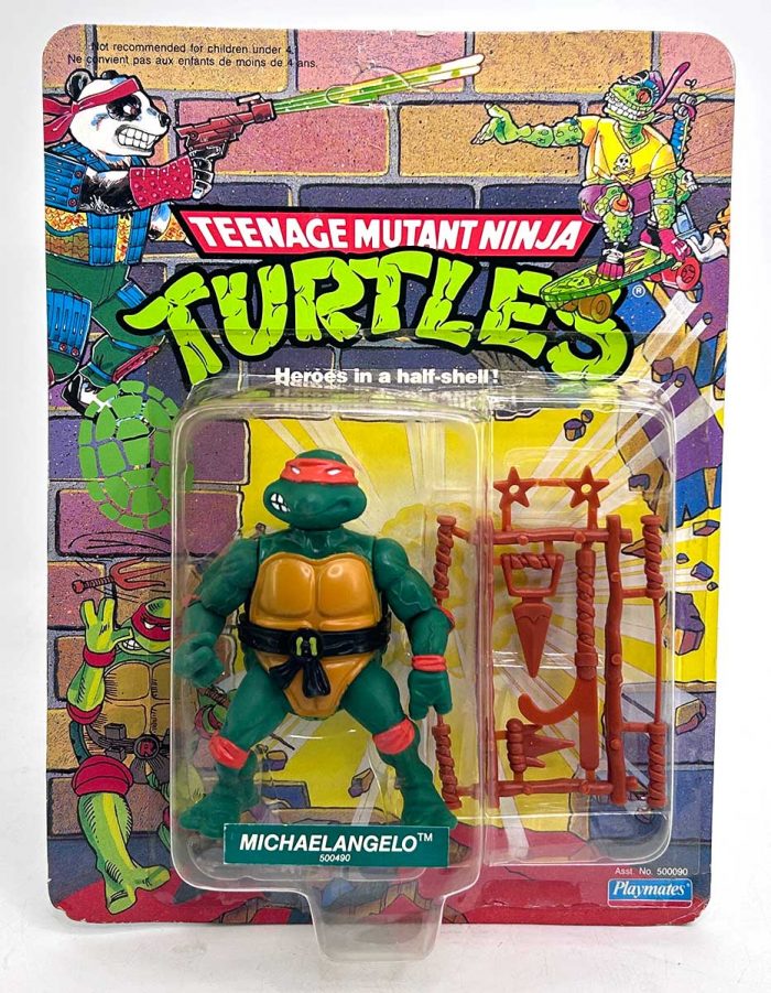 1990 Michaelangelo Canadian Variant on Unpunched Card