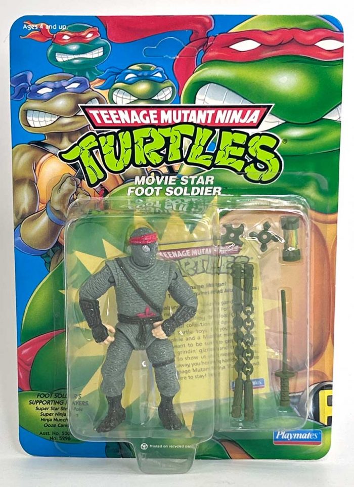 Mint On Unpunched Card (MOC) 1992 Movie Star Foot Soldier