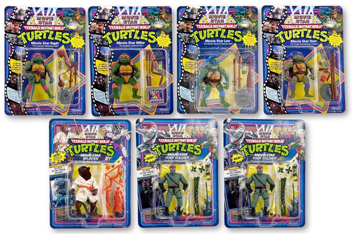 Teenage Mutant Ninja Turtles Playmates Movie Star 7 piece Set
