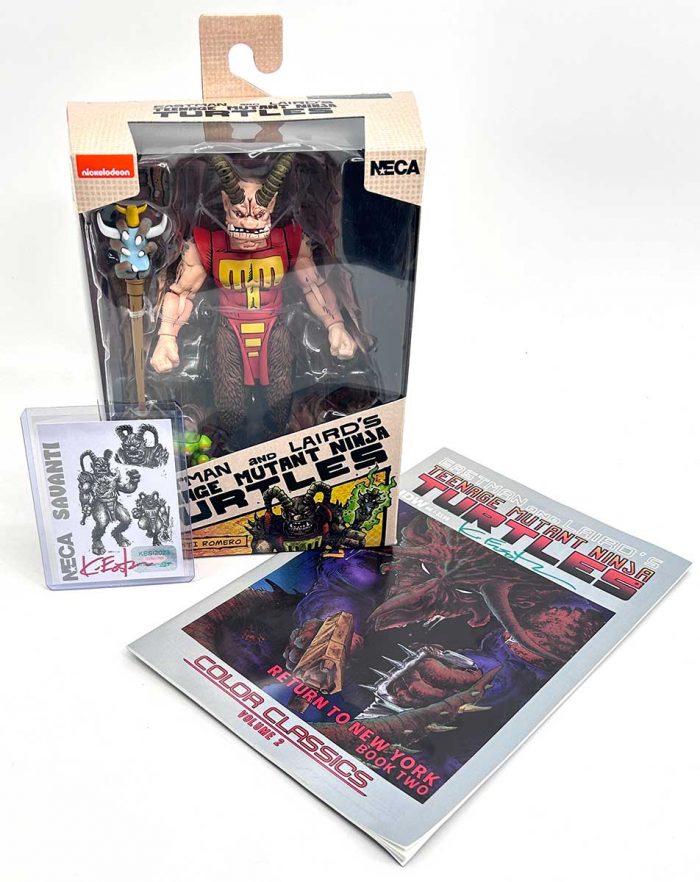 TMNT (Mirage Comics) Savanti Romero Eastman Designed with Signed COA and Hologram Label AND Signed Book too