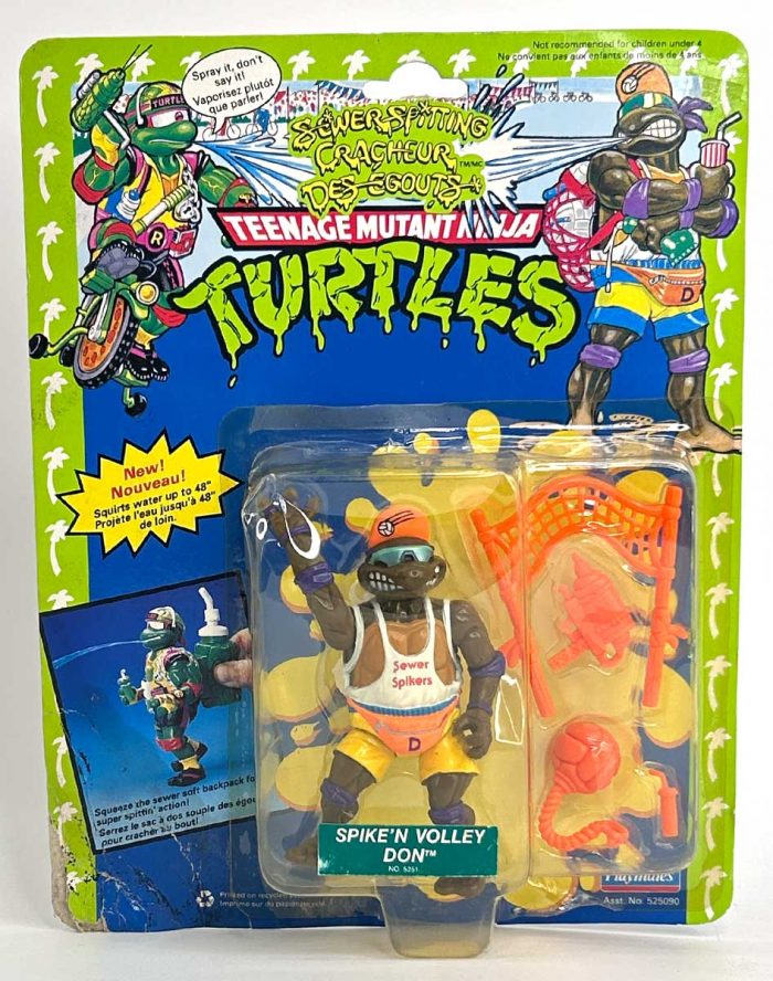1992  TMNT Playmates Spike ‘n Volley Don Canadian Toy