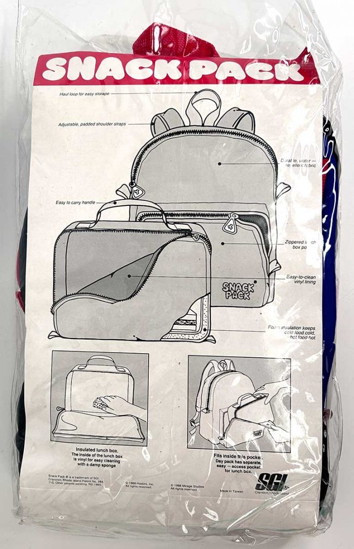 1989 TMNT Snack Pack – Licensing Model