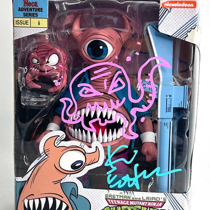 NECA TMNT Belly Bomb Toy… Signed by Kevin Eastman with Remarkable Art!