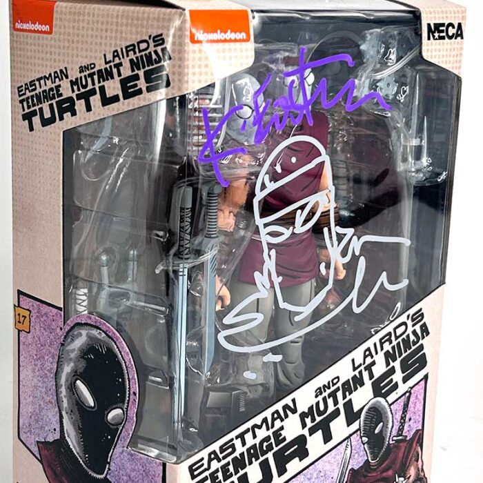 TMNT (Mirage Comics) Classic Colors Foot Ninja… Eastman Designed… Signed  with Head Sketch and Hologram COA