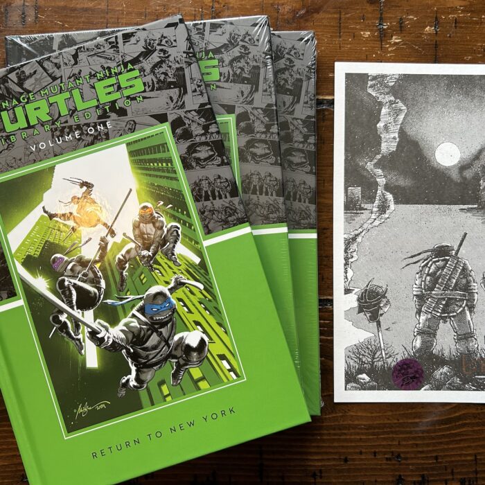TMNT Vol. 1 Return To New York Library Edition with Eastman Hand Signed Art Card and Hologram COA