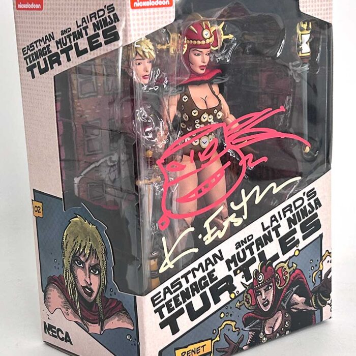 TMNT (Mirage Comics) RENET Eastman Designed and Signed with a Head Sketch Remarque