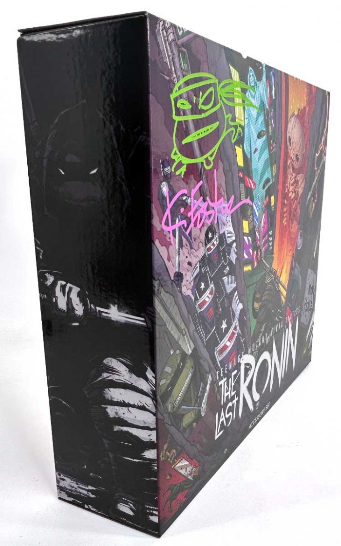 NECA TMNT (The Last Ronin) Accessory Set  SIGNED with HeadSketch Remarque