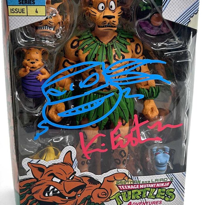 NECA TMNT Adventures Series Jagwar Signed with Stunning Remarque and COA