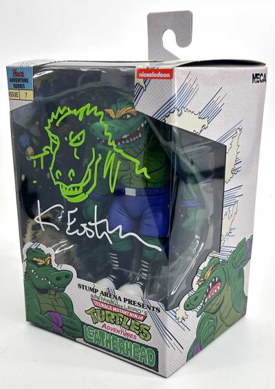 TMNT (Archie Comics) Stump Wrestling Leatherhead Stunning Headsketch Remarque - Image 4