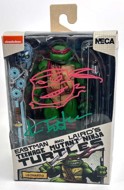 TMNT (Mirage Comics) LEONARDO - Eastman Designed packaging with Stunning Remarque