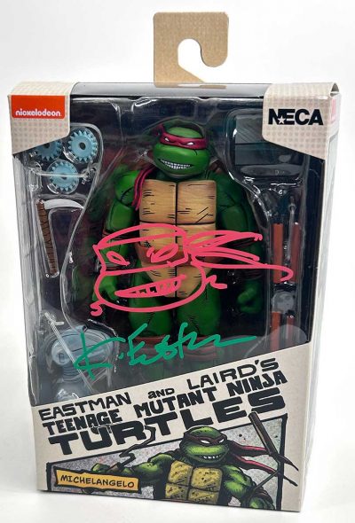 TMNT (Mirage Comics) MICHELANGELO - Eastman Designed packaging with Stunning Headsketch Remarque