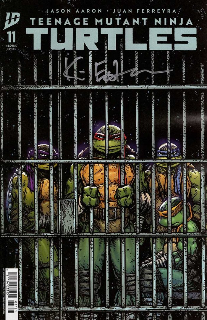 TMNT Volume 7 Issue 11 Signed Eastman Cover B Exclusive