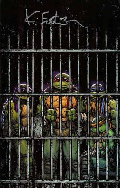 TMNT Volume 7 Issue 11 Signed Eastman RI cover  Hard to Find