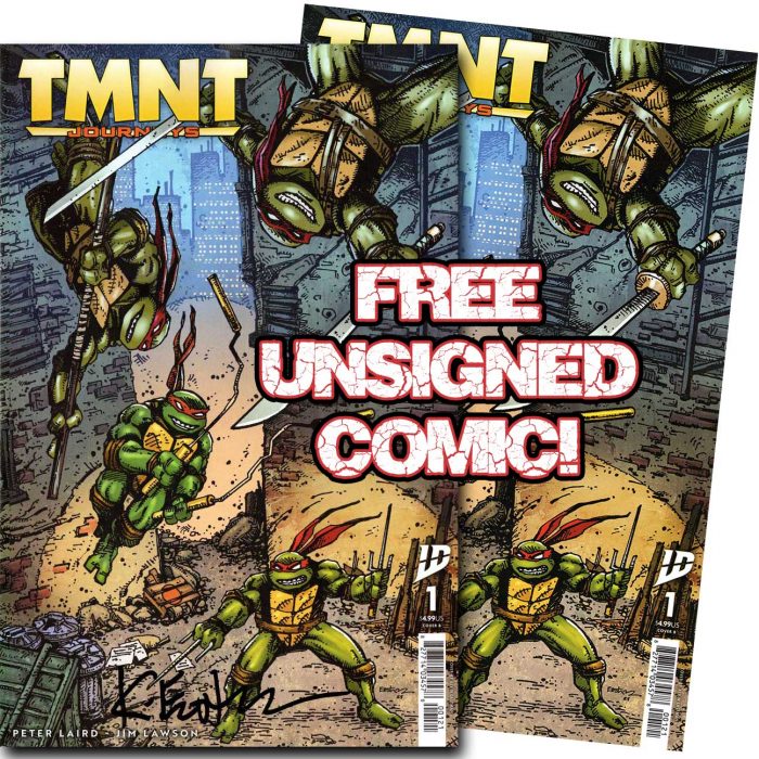 TMNT Journeys 01 Signed Eastman Cover B Exclusive PLUS Unsigned FREEBIE Copy TOO!