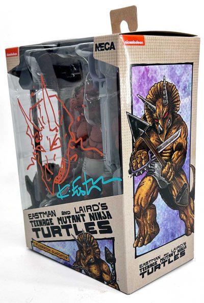TMNT (Mirage Comics)  Triceraton Gladiator - Eastman Designed and Signed with a Head Sketch Remarque - Image 4