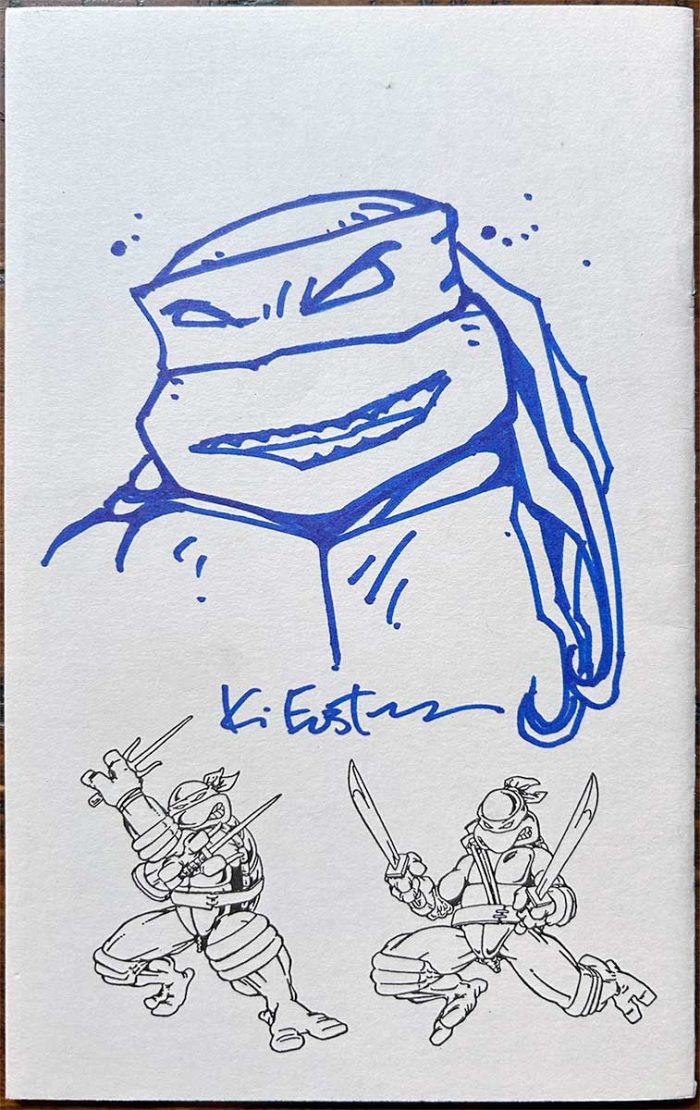 RARE – Turtlemania Special (1986) 1 with 2025 Headsketch on the Back – Signed and fully sketched with COA and Hologram Label
