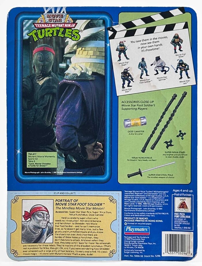 1992 Movie Star foot soldier unpunched