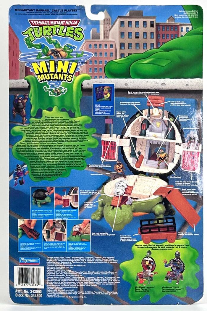 1994 Canadian Mini-mutant Raphael Castle Playset sealed