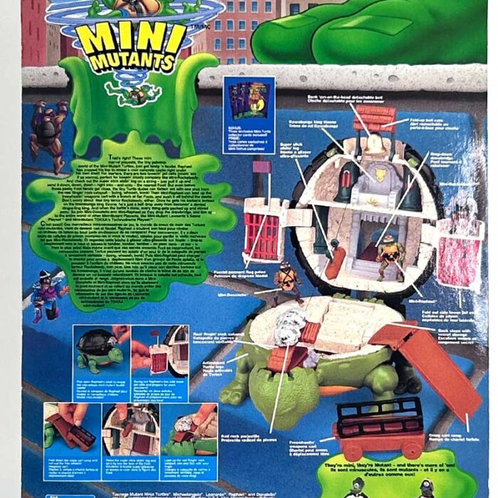 1994 Canadian Mini-mutant Raphael Castle Playset sealed