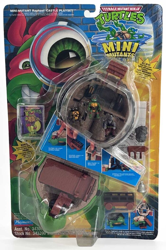 1994 Canadian Mini-mutant Raphael Castle Playset sealed