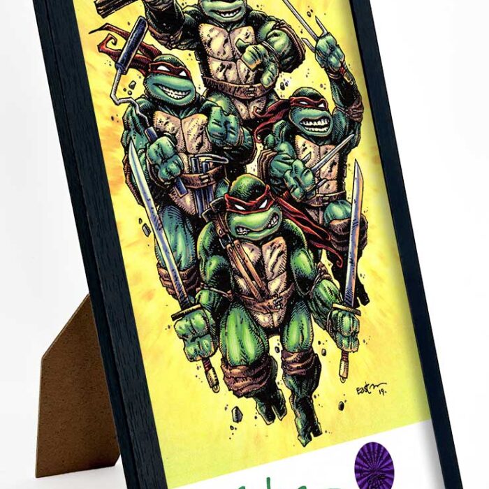 SIGNED and Framed Mini Print with Hologram COA TMNT 2019