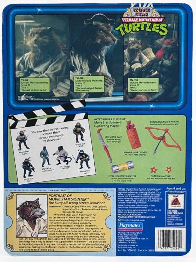 1992 Movie Star Splinter unpunched - Image 2