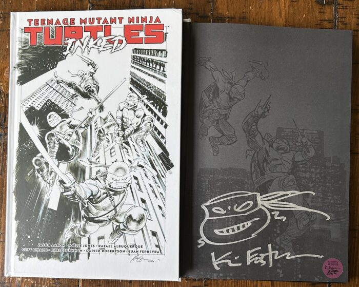 TMNT Volume VI Return to NY Inked Deluxe Edition HC with glorious head sketch remarque