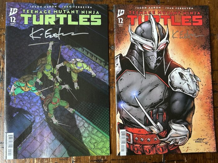 TMNT Vol VI  #12 Signed by Kevin Eastman 2 Book Set