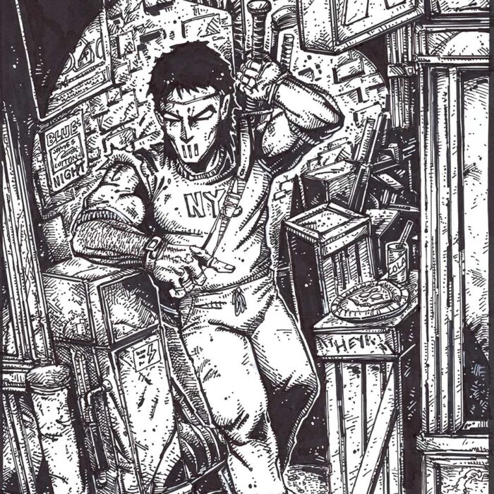 THE TMNT 2025 Annual Kevin Eastman Cover featuring Casey Jones