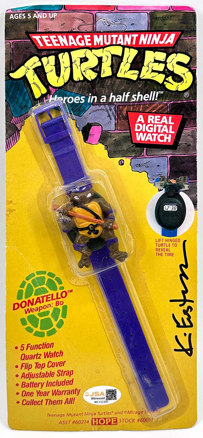 Factory Sealed 1989 Donatello Digital Watch Signed with JSA