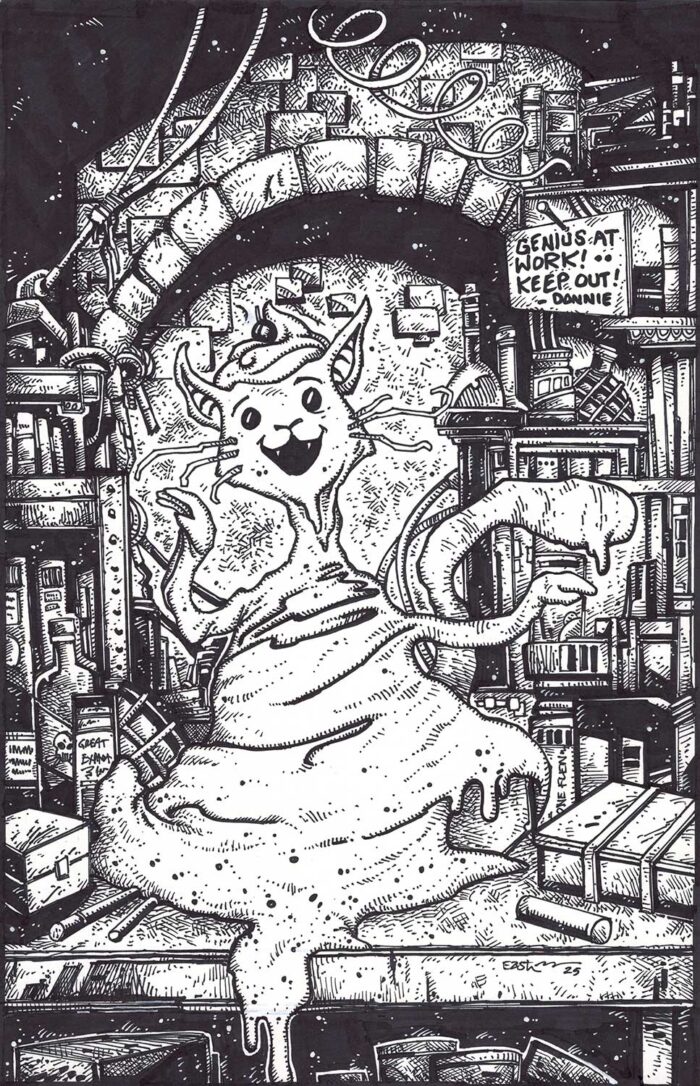 TMNT Saturday Morning Adventures 31  Kevin Eastman Original Art Cover