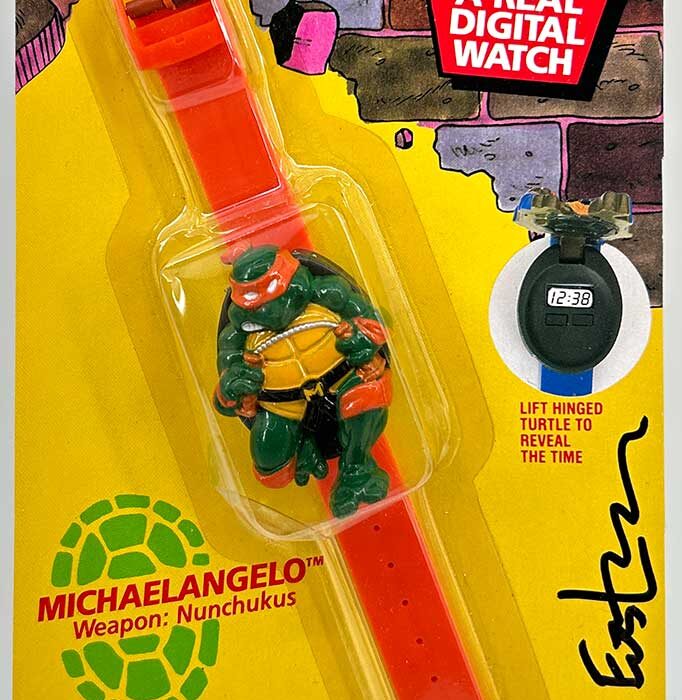 Factory Sealed 1989 Michaelangelo Digital Watch Signed with JSA