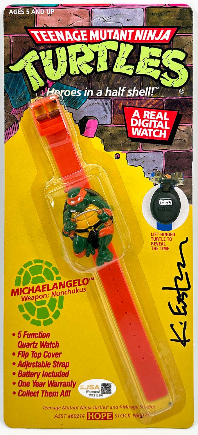 Factory Sealed 1989 Michaelangelo Digital Watch Signed with JSA