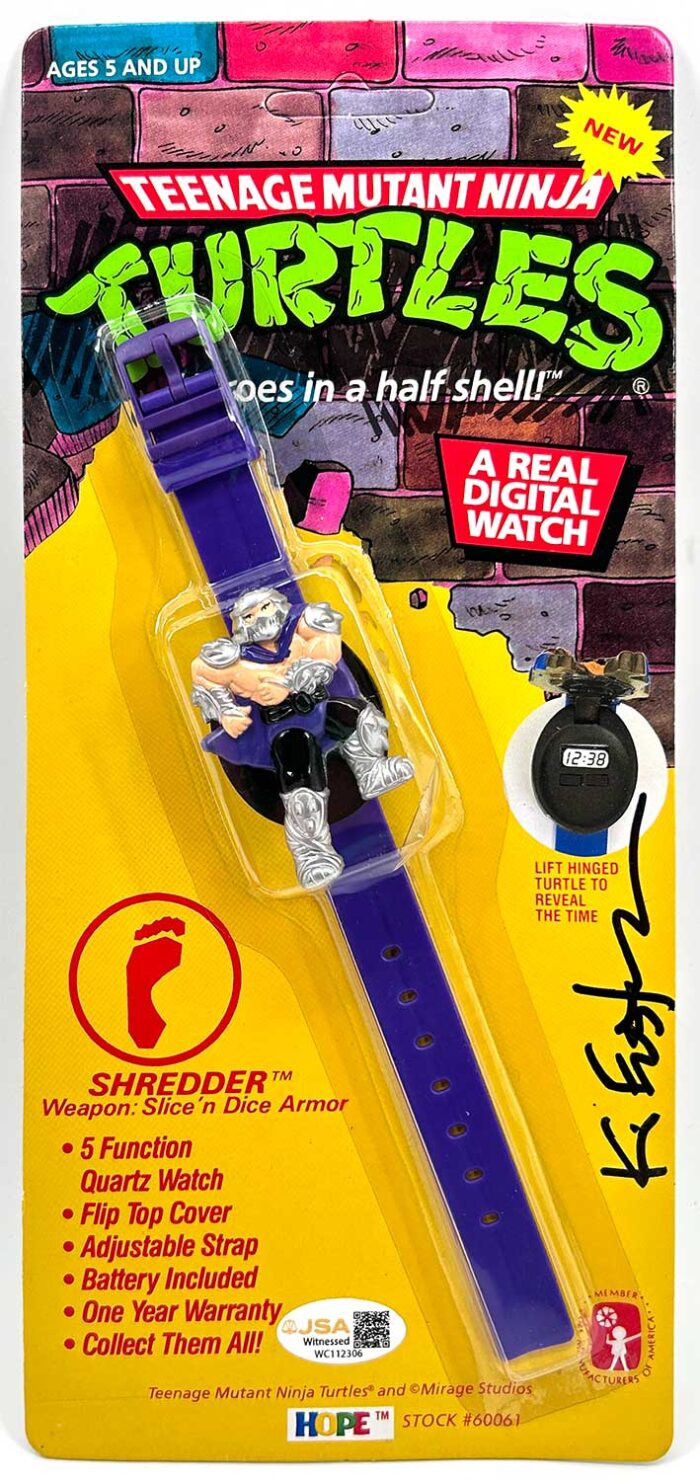 Factory Sealed 1989 Shredder Digital Watch Signed with JSA
