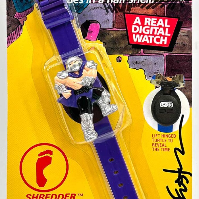 Factory Sealed 1989 Shredder Digital Watch Signed with JSA