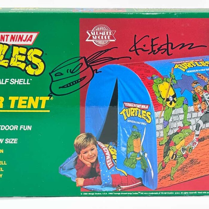 1988 Factory Sealed Mirage Studios TMNT Slumber Tent Signed with Headsketch JSA
