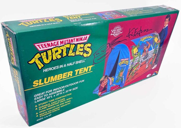 1988 Factory Sealed Mirage Studios TMNT Slumber Tent Signed with Headsketch JSA