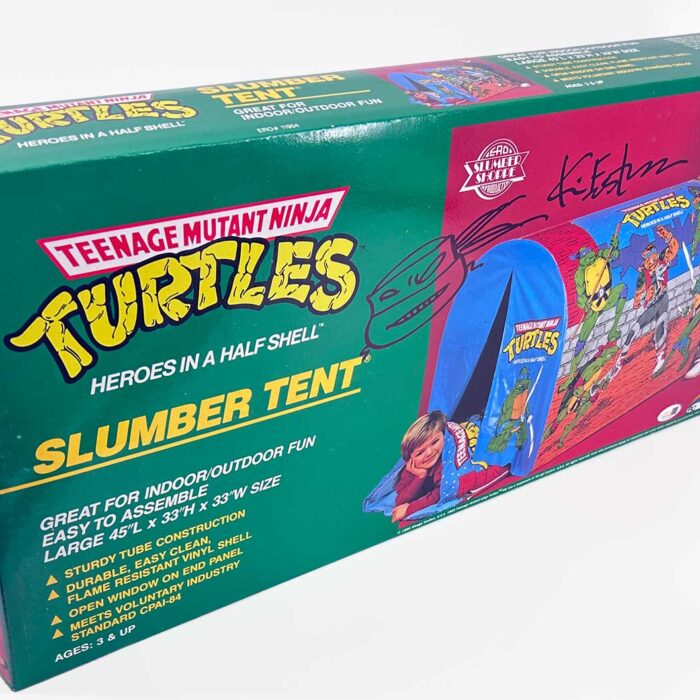 1988 Factory Sealed Mirage Studios TMNT Slumber Tent Signed with Headsketch JSA