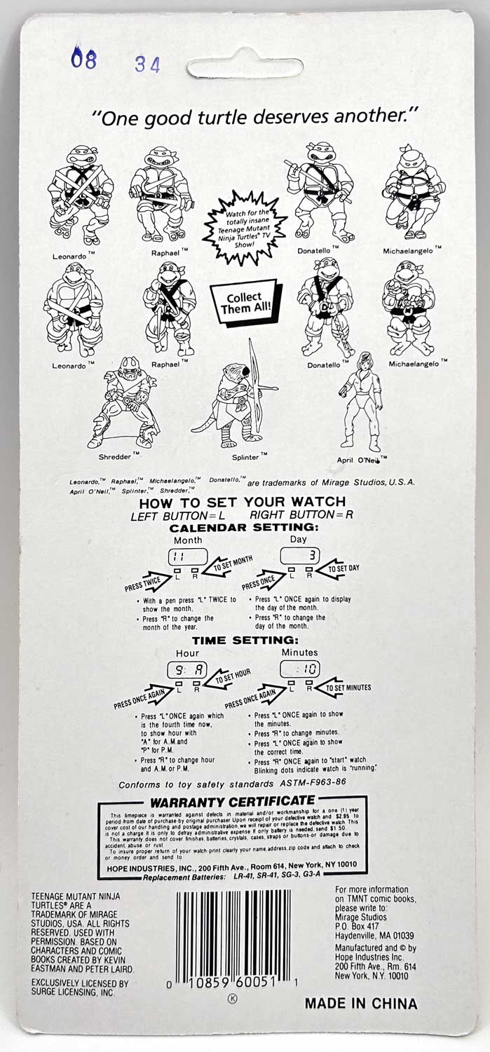 Factory Sealed 1989 Splinter Digital Watch Signed with JSA