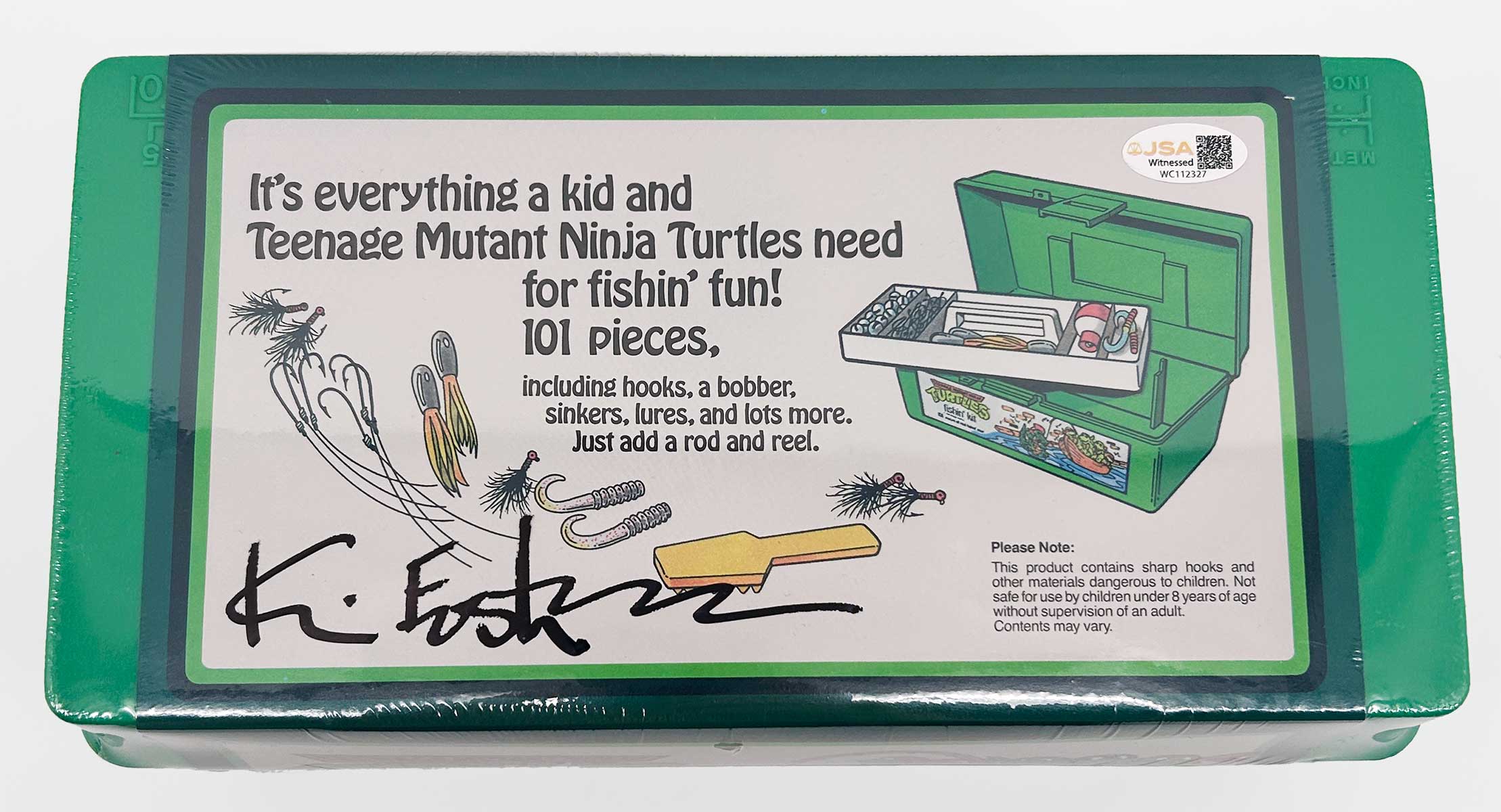 Factory Sealed 1990 Woodstream Fishin Kit  Eastman SIGNED with JSA - Image 4