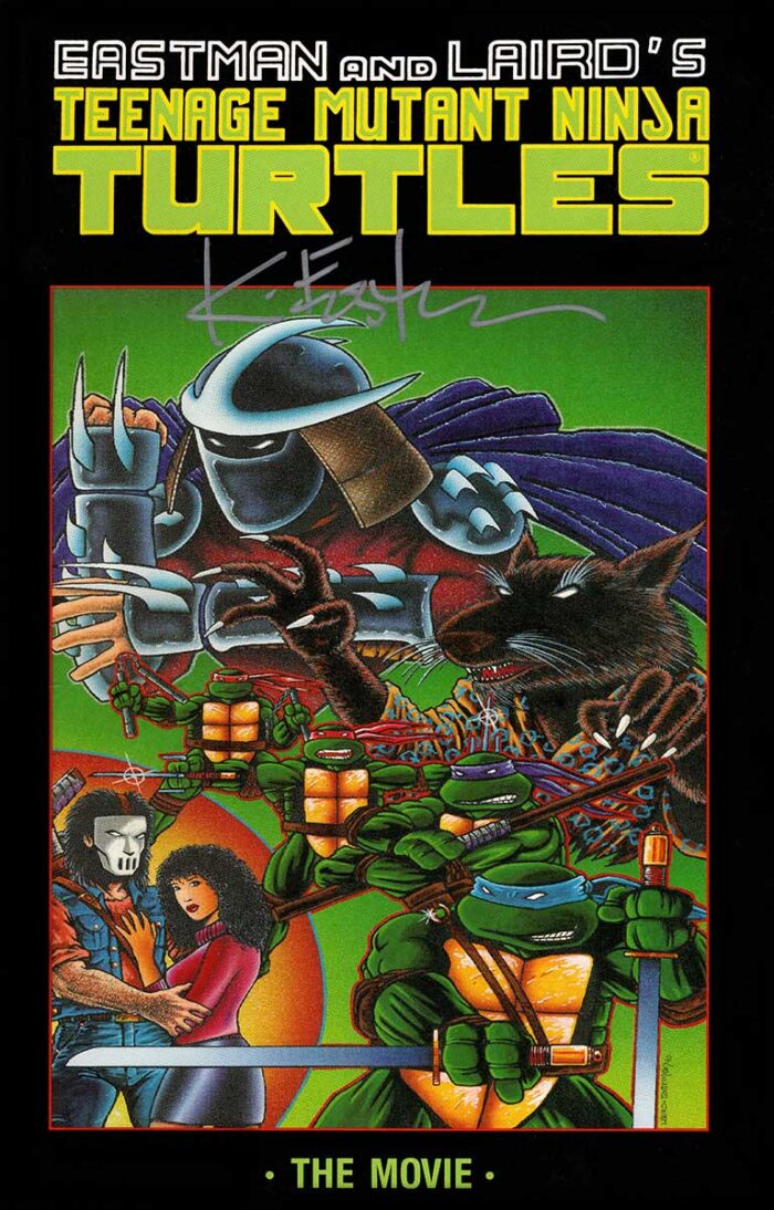 NECA TMNT 1990 Movie 35th Anniversary 5 Pack with Signed Mirage Movie Book and 2025 Hologram COA