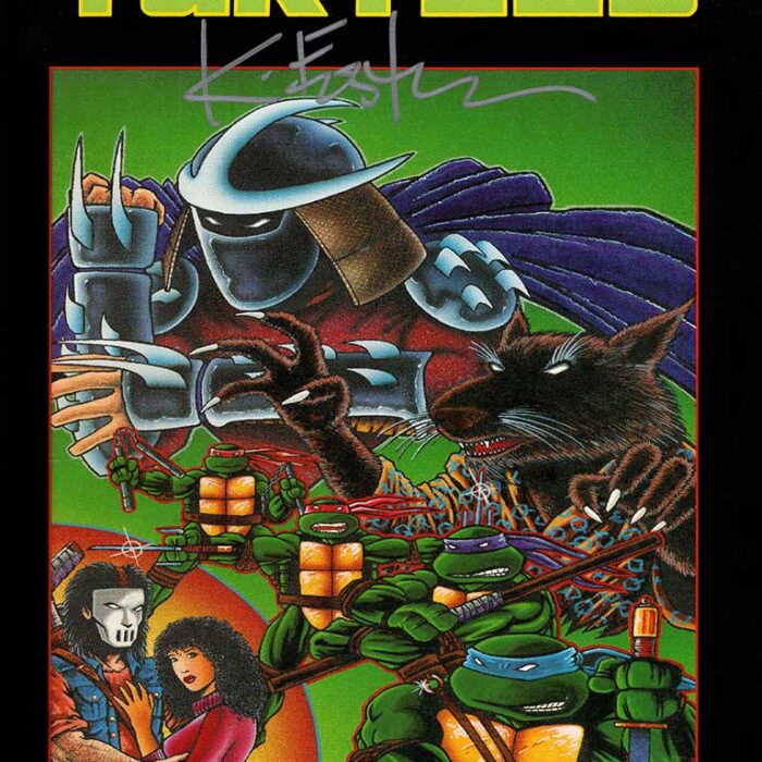 NECA TMNT 1990 Movie 35th Anniversary 5 Pack with Signed Mirage Movie Book and 2025 Hologram COA