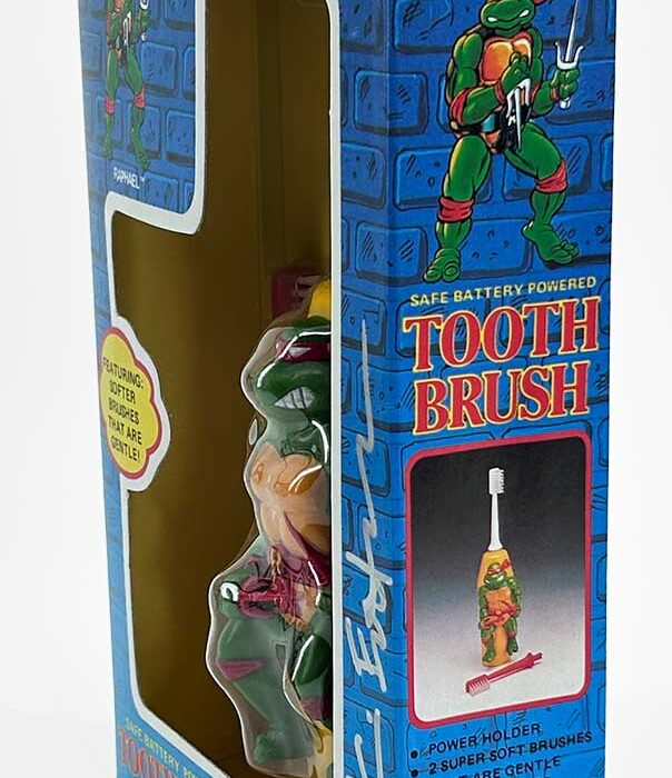 Factory Sealed 1988 Raphael Battery Powered Toothbrush Signed with JSA