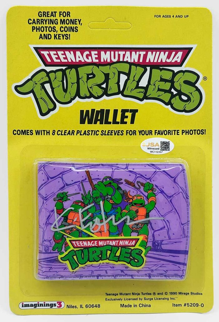 Factory Sealed, Unpunched backer card 1990 WALLET Eastman SIGNED with JSA