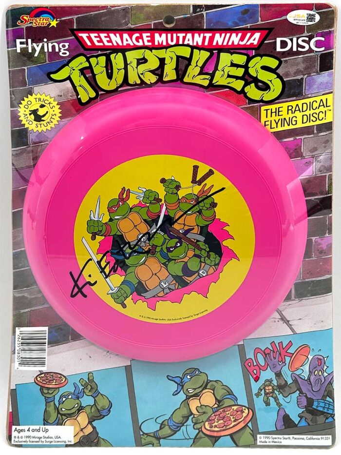 1990 TMNT Flying Disc… Factory Sealed Signed with JSA