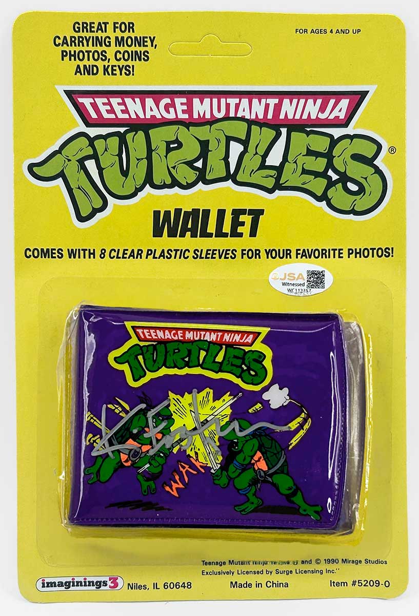 Factory Sealed, Unpunched backer card 1990 Don and Leo WALLET Eastman SIGNED with JSA