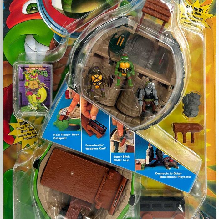 1994 Mini-Mutant Raphael Castle Playset (Factory Sealed) with Eastman and Laird COA Label
