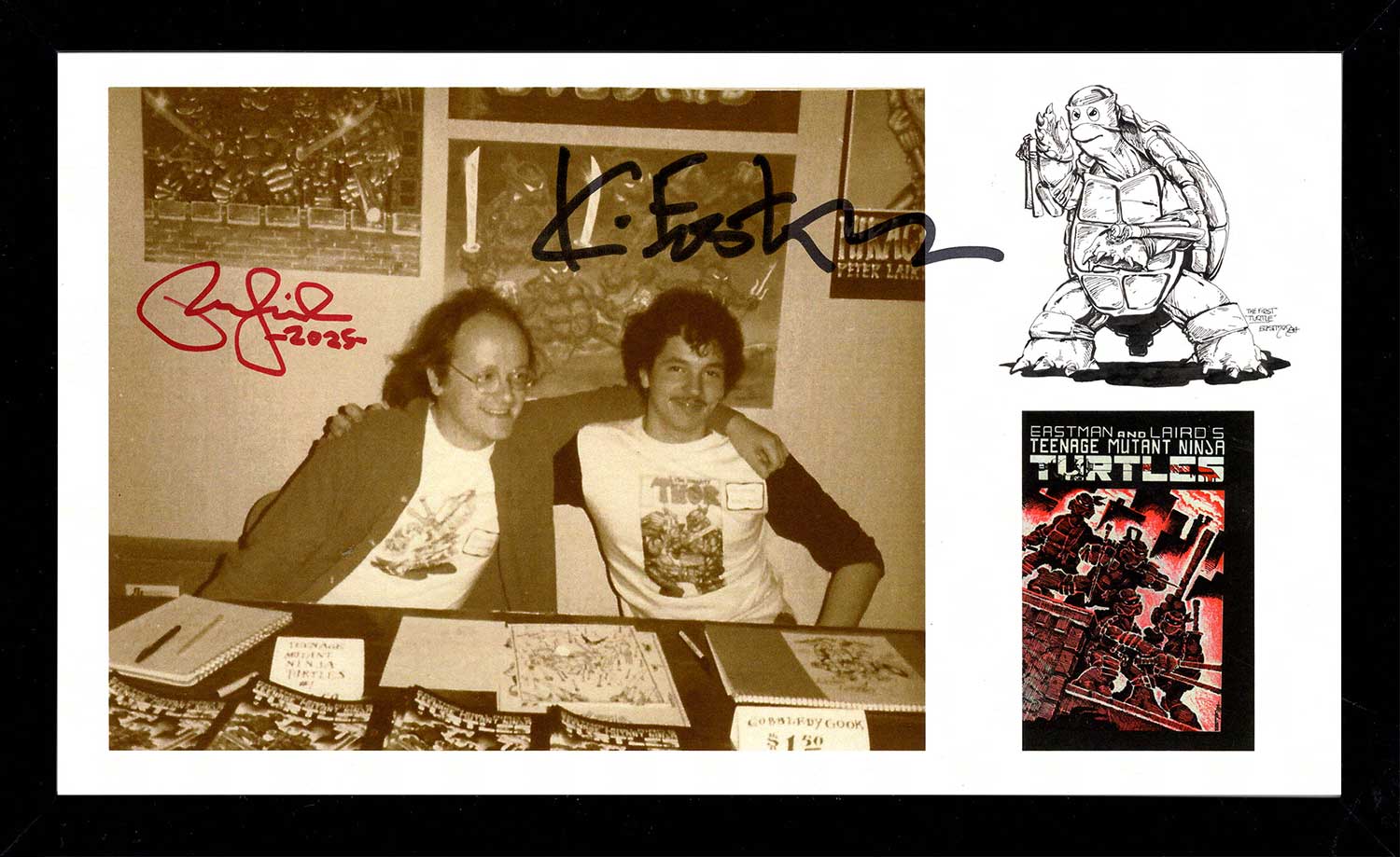 1994 Mini-Mutant Leonardo Sewer Playset , Factory Sealed, Case Fresh with Eastman and Laird COA AND Signed Framed Mini-Print - Image 4